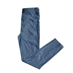 Sweaty Betty S Teal Blue High Rise Waist Shine 7/8 Legging Tight Athletic Yoga